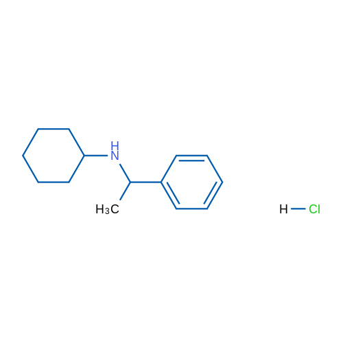 环己基-(1-苯基-乙基)-胺盐酸盐 结构式