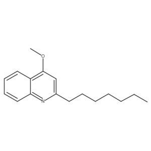 2-庚基-4-甲氧基喹啉 结构式