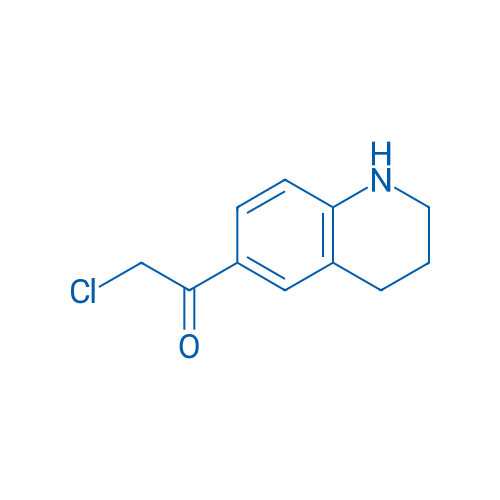 2-氯-1-(1,2,3,4-四氢喹啉-6-基)乙酮 结构式