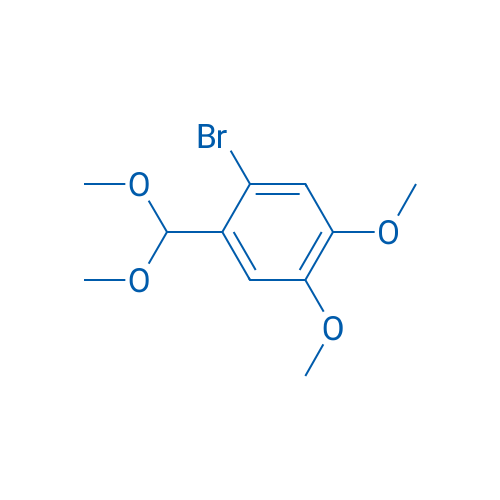 1-溴-2-(二甲氧基甲基)-4,5-二甲氧基苯 结构式