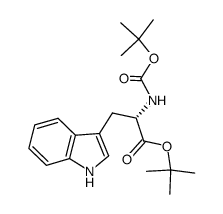 N-叔丁氧羰基-L-色氨酸叔丁酯 结构式