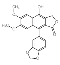 山荷叶素 结构式
