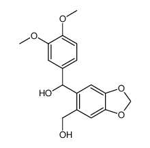 α5-(3,4-二甲氧基苯基)-1,3-苯并二氧杂环戊烯-5,6-二甲醇 结构式