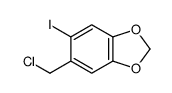 5-(氯甲基)-6-碘-1,3-苯并二氧杂环戊烯 结构式
