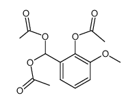 Methanediol, 1-[2-(acetyloxy)-3-methoxyphenyl]-, 1,1-diacetate 结构式