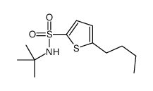 2-Thiophenesulfonamide, 5-butyl-N-(1,1-dimethylethyl)- 结构式