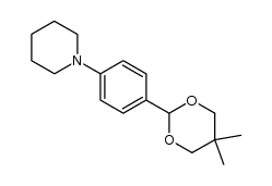 Piperidine, 1-[4-(5,5-dimethyl-1,3-dioxan-2-yl)phenyl]- 结构式