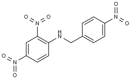 Benzenemethanamine, N-(2,4-dinitrophenyl)-4-nitro- 结构式