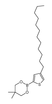 1,3,2-Dioxaborinane, 2-(4-dodecyl-2-thienyl)-5,5-dimethyl- 结构式