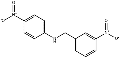 3-硝基-N-(4-硝基苯基)苯甲甲胺 结构式