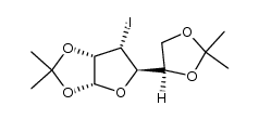 3-脱氧-3-碘-1,2:5,6-二-O-异亚丙基-D-呋喃葡萄糖 结构式