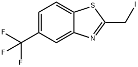 2-(碘甲基)-5-(三氟甲基)苯并噻唑 结构式