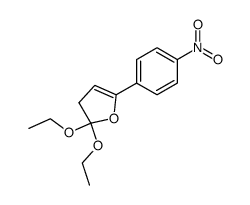 Furan, 2,2-diethoxy-2,3-dihydro-5-(4-nitrophenyl)- 结构式