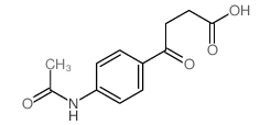 3-(4-乙酰基氨基苯甲酰基)丙酸 结构式