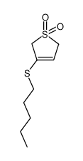Thiophene, 2,5-dihydro-3-(pentylthio)-, 1,1-dioxide 结构式