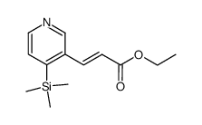2-Propenoic acid, 3-[4-(trimethylsilyl)-3-pyridinyl]-, ethyl ester, (2E)- 结构式