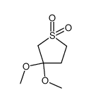 3,3-dimethoxytetrahydrothiophene 1,1-dioxide 结构式