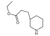 ETHYL 3-[(3S)-3-PIPERIDINYL]PROPANOATE 结构式