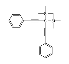 Trisilane, 1,1,1,3,3,3-hexamethyl-2,2-bis(phenylethynyl)- 结构式