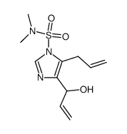 1H-Imidazole-1-sulfonamide, 4-(1-hydroxy-2-propen-1-yl)-N,N-dimethyl-5-(2-propen-1-yl)- 结构式