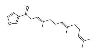 3,7,11-Tridecatrien-1-one, 1-(3-furanyl)-4,8,12-trimethyl-, (E,E)- (9CI) 结构式