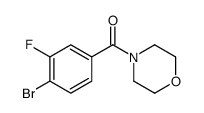 (4-溴-3-氟-苯基)-吗啉-4-基-甲酮 结构式
