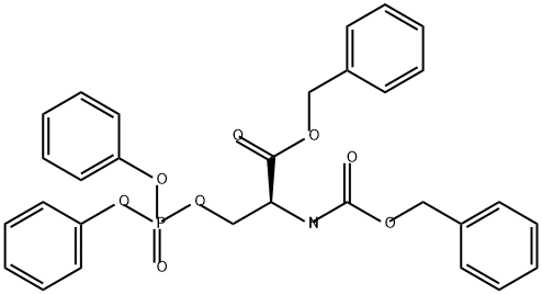 N-苄氧羰基丝氨酸苄酯二苯基磷酸酯 结构式