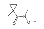 N-甲氧基-N,1-二甲基环丙甲酰胺 结构式