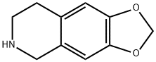 5,6,7,8-四氢-[1,3]二氧杂环戊烯并[4,5-G]异喹啉 结构式