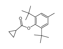 环丙烷羧酸-2,6-二叔丁基-4-甲基苯酯 结构式