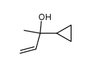 α-乙烯基-α-甲基环丙基甲醇 结构式
