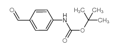 (4-甲酰苯基)-氨基甲酸叔丁酯 结构式