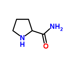 DL-脯氨酰胺 结构式