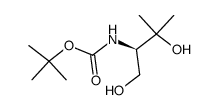 叔丁基[(1R)-2-羟基-1-(羟甲基)-2-甲基异丙基]氨基甲酸酯 结构式
