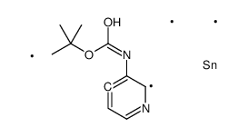 氨基甲酸[4-(三甲基锡烷基)-3-吡啶基]-1,1-二甲基乙酯 结构式