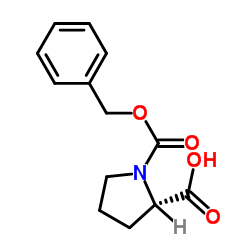N-苄氧羰基-L-脯氨酸 结构式