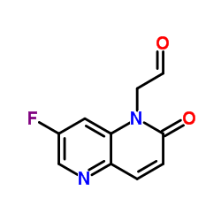 7-氟-2-氧代-1,5-萘啶-1(2H)-乙醛 结构式