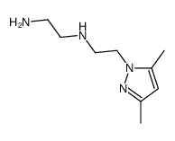 N1-[2-(3,5-二甲基-1H-吡唑-1-基)乙基]-1,2-乙二胺 结构式