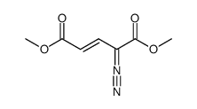 2-Pentenedioic acid, 4-diazo-, 1,5-dimethyl ester, (2E)- 结构式