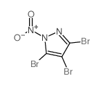 3,4,5-三溴-1-硝基-1H-吡唑 结构式