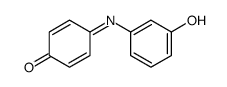 4-[(3-羟基苯基)亚氨基]-2,5-环己二烯-1-酮 结构式