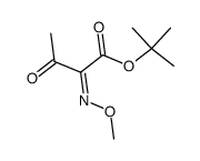 Butanoic acid, 2-(methoxyimino)-3-oxo-, 1,1-dimethylethyl ester, (2Z)- 结构式