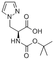 BOC-3-(1-吡唑基)-L-丙氨酸 结构式