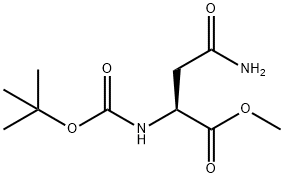 (S)-4-氨基-2-((叔丁氧基羰基)氨基)-4-氧代丁酸甲酯 结构式