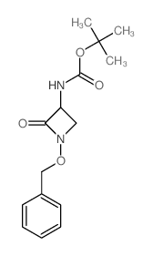 tert-butyl N-(2-oxo-1-phenylmethoxy-azetidin-3-yl)carbamate 结构式
