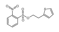 2-硝基苯磺酸-2-(2-噻吩基)乙酯 结构式