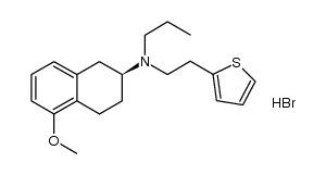 2-Thiopheneethanamine, N-propyl-N-[(2S)-1,2,3,4-tetrahydro-5-methoxy-2-naphthalenyl]-, hydrobromide (1:1) 结构式