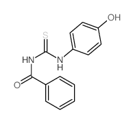 N-Benzoyl-N'-(p-hydroxyphenyl)thiourea 结构式
