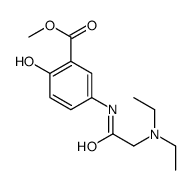 5-[[2-(二乙氨基)乙酰基]氨基]-2-羟基苯甲酸甲酯 结构式