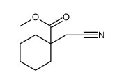 1-氰甲基环己烷羧酸甲酯 结构式